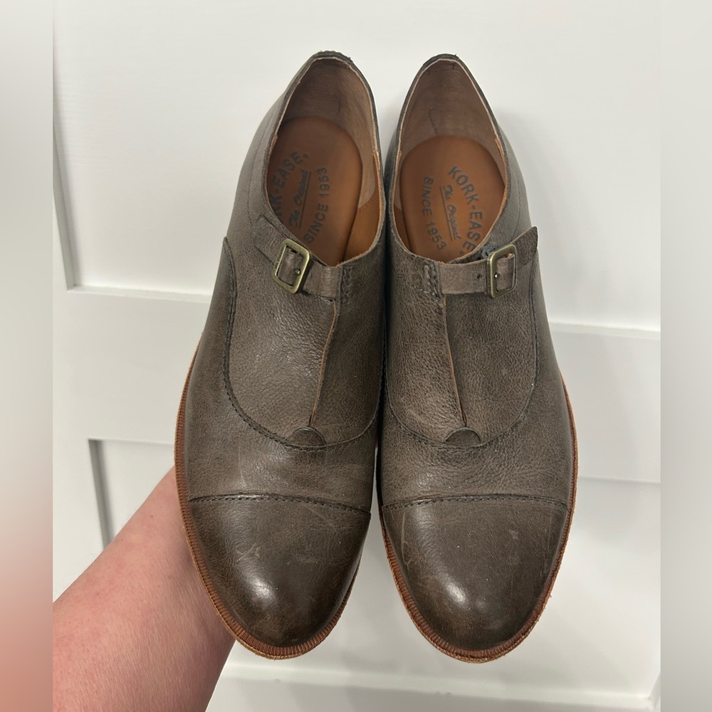 Kork-Ease Niseda Brown Leather Oxford Loafers Size‎ 7.5 - Picture 3 of 10